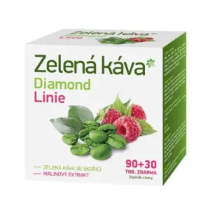 Pinia pharmaceutical Zelená káva Diamond Linie 90 + 30cps 120 kapsúl