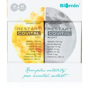 Biomin RESTART COVITAL RESTART COVITAL DAY 60 kapsúl + RESTART COVITAL NIGHT 60 kapsú