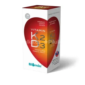 Biomin Vitamín K2 + vitamín D3 1000 I.U. 30 cps #127882