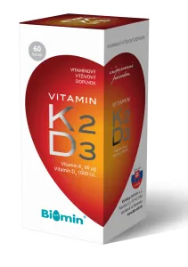 Biomin Vitamín K2 + vitamín D3 1000 I.U. 60 cps #127862