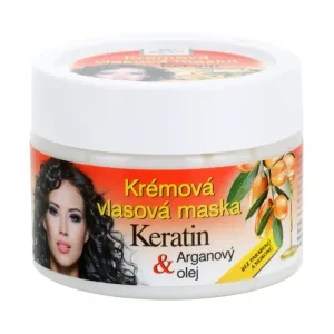 Bione Cosmetics Keratin + Arganový olej regeneračná maska na vlasy 260 ml