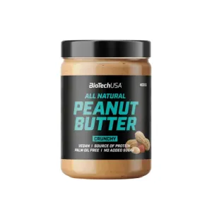 Chrumkavé arašidové maslo BioTechUSA Peanut Butter Crunchy 400g