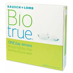 BAUSCH & LOMB Biotrue oneday Jednodňové šošovky 90 kusov, Počet ks: 90 ks, Zakrivenie: 8,6, Priemer: 14,2, Počet dioptrií: -0,5