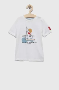 Detské bavlnené tričko Birba&Trybeyond biela farba, s potlačou #9079457