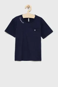 Detské bavlnené tričko Birba&Trybeyond tmavomodrá farba, jednofarebný #8833959