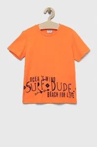 Detské tričko Birba&Trybeyond oranžová farba, s potlačou #8633652