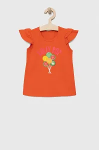 Tričko pre bábätko Birba&Trybeyond oranžová farba