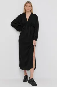 Šaty Herskind čierna farba, maxi, rovný strih #201702