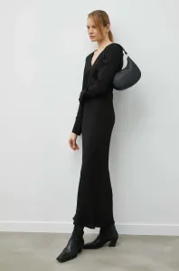 Šaty Herskind čierna farba, maxi, rovný strih #4239375