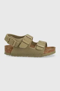 Detské sandále Birkenstock Milano zelená farba #6879655