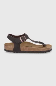 Kožené sandále Birkenstock Kairo dámske, hnedá farba