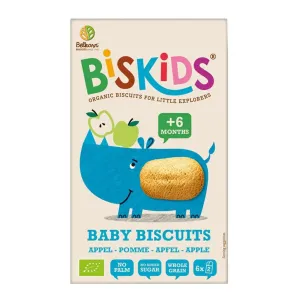 Sušienky celozrnné mäkké detské s jablčnou šťavou bez pridaného cukru 6M+ 120 g BIO   BISKIDS