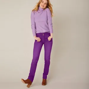 Rovné strečové džínsy, farebné #7337354