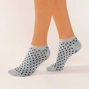 Nízke ponožky s bodkami, súprava 5 ks #7336491