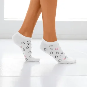 Nízke ponožky so zladeným motívom, súprava 4 páry #5761575