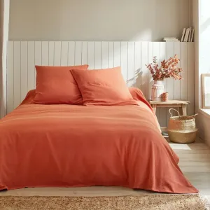Jednofarebná tkaná prikrývka na posteľ, bavlna #5749339