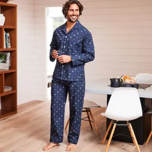 Klasické pánske pyžamo s potlačou #9041677