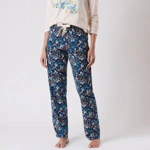 Pyžamové nohavice s potlačou kvetín #5784685