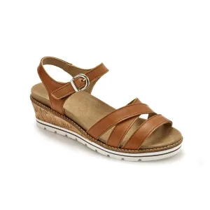 Kožené sandále s prekríženými remienkami #7328144