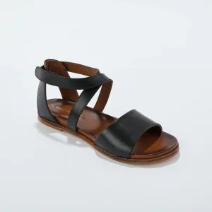 Sandále s remiankami na suchý zips, z kože s certifikátom LWG #7347359