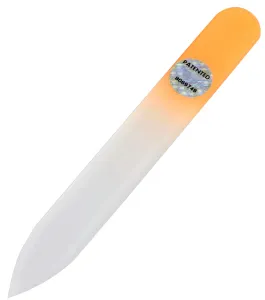Blažek Malý sklenený pilník na nechty 9 cm žltý