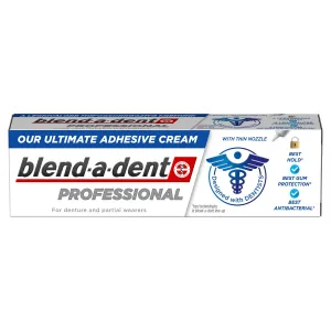 blend-a-dent PROFESSIONAL adhesive cream fixačný dentálny krém, s tenkou tryskou 1x40 g