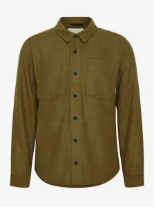 Khaki Lightweight Shirt Jacket Blend - Men #615848