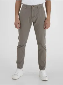 Grey Trousers Blend Night - Men #723434