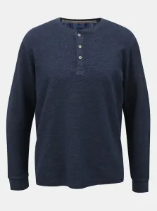 BLEND BHNOEL TEE NOOS Pánske tričko s dlhým rukávom, tmavo modrá, veľkosť #690136
