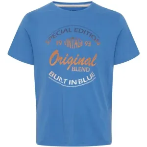 BLEND TEE REGULAR FIT Pánske tričko, modrá, veľkosť L #5856161