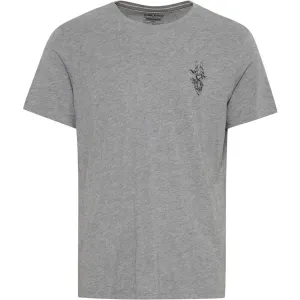 BLEND REGULAR FIT Pánske tričko, sivá, veľkosť