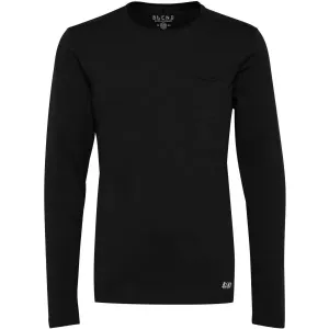 BLEND T-SHIRT L/S Pánske tričko s dlhým rukávom, čierna, veľkosť S