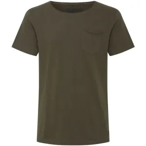 BLEND T-SHIRT S/S Pánske tričko, khaki, veľkosť #7441216