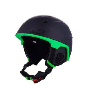 BLIZZARD-Double ski helmet, black matt/neon green, big logo Čierna 56/59 cm 23/24
