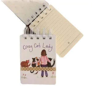 Krúžkový zápisník s dámou a mačkami - dizajn Alex Clark #3659419