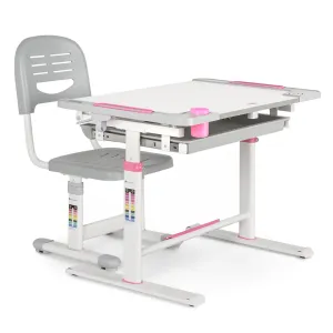 Blumfeldt Tommi XL, súprava detského písacieho stolíka a stoličky, výškovo nastaviteľný stôl a ergonomická stolička, od 4 - 10 rokov #4781544