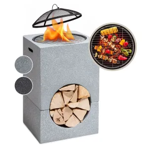 Blumfeldt Monolith, ohnisko s grilom, MgO a oceľový plášť, lapač iskier #1427392