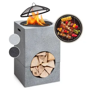 Blumfeldt Monolith, ohnisko s grilom, MgO a oceľový plášť, lapač iskier #1427393