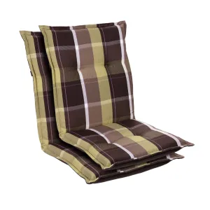 Blumfeldt Prato, čalúnená podložka, podložka na stoličku, podložka na nižšie polohovacie kreslo, na záhradnú stoličku, polyester, 50 × 100 × 8 cm, 2 x čalúnenie #1425379