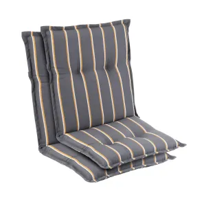 Blumfeldt Prato, čalúnená podložka, podložka na stoličku, podložka na nižšie polohovacie kreslo, na záhradnú stoličku, polyester, 50 × 100 × 8 cm, 2 x podložka #1425408