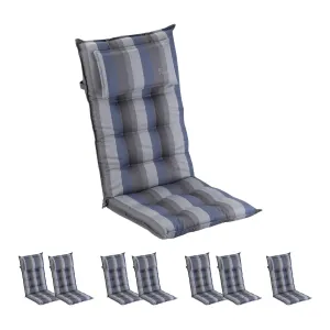 Blumfeldt Sylt, čalúnená podložka, podložka na stoličku, podložka na vyššie polohovacie kreslo, vankúš, polyester, 50 × 120 × 9 cm, 8 x čalúnenie