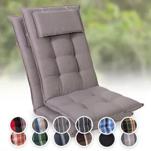 Blumfeldt Sylt, čalúnená podložka, podložka na stoličku, podložka na vyššie polohovacie kreslo, vankúš, polyester, 50 × 120 × 9 cm, 2 x čalúnenie #1425392