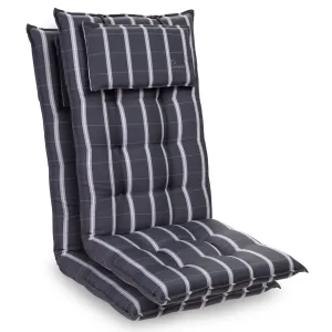 Blumfeldt Sylt, čalúnená podložka, podložka na stoličku, podložka na vyššie polohovacie kreslo, vankúš, polyester, 50 × 120 × 9 cm, 2 x podložka #1425347