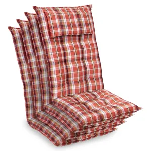 Blumfeldt Sylt, čalúnená podložka, podložka na stoličku, podložka na vyššie polohovacie kreslo, vankúš, polyester, 50 × 120 × 9 cm, 4 x čalúnenie #1425404