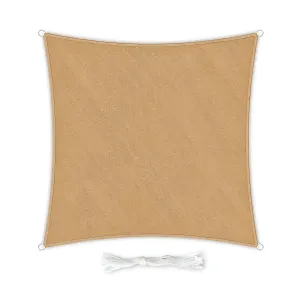 Blumfeldt Štvorcová slnečná clona, 5 × 5 m, polyester, priedušná #1425998