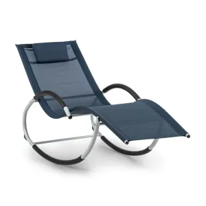 Blumfeldt Westwood Rocking Chair, hojdacie lehátko, ergonomické, hliníkový rám, tmavomodré