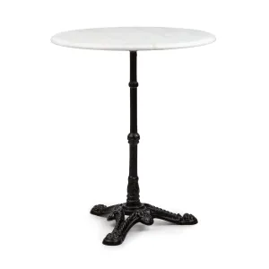Blumfeldt Patras, bistro stôl, mramorová doska, Ø60cm, liatinová noha #1425648
