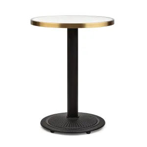 Blumfeldt Patras Jewel, mramorový stôl, secesný štýl, Ø: 57,5 cm, výška: 75 cm, liatinový stojan #1425022