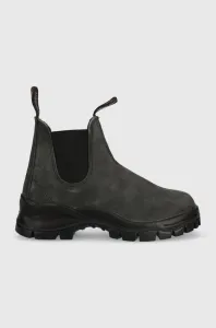 Semišové topánky chelsea Blundstone 2238 dámske, čierna farba, na platforme, #4227830