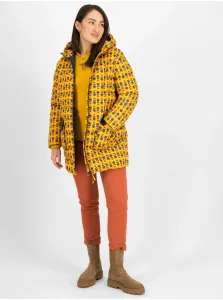 Yellow Patterned Quilted Jacket Blutsgeschwister - Women #617534